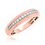 Photo of Selena 3/8 ct tw. Diamond His and Hers Matching Wedding Band Set 14K Rose Gold [BT643RM]