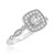 Photo of Entwined 3/4 ct tw. Round Solitaire Diamond Bridal Ring Set 10K White Gold [BT459WE-R029]
