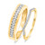 Photo of Veda 1/3 ct tw. Diamond His and Hers Matching Wedding Band Set 10K Yellow Gold [WB679Y]
