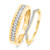 Photo of Veda 1/3 ct tw. Diamond His and Hers Matching Wedding Band Set 14K Yellow Gold [WB679Y]