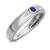 Photo of Clema 3/8 CT. T.W. Diamond Matching Wedding Band Set 10K White Gold [BT868WM]