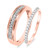 Photo of Farris 3/8 ct tw. Diamond His and Hers Matching Wedding Band Set 10K Rose Gold [WB689R]