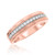 Photo of Janette 1/2 ct tw. Diamond His and Hers Matching Wedding Band Set 10K Rose Gold [BT690RM]