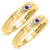 Photo of Irit 1/6 Carat T.W. Diamond Matching Wedding Band Set 14K Yellow Gold [WM874Y]