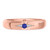 Photo of Abilia 1/5 Carat T.W. Sapphire and Diamond Matching Wedding Band Set 10K Rose Gold [BT877RM]