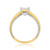 Photo of Blushing 1 3/8 ct tw. Round Diamond Matching Trio Ring Set 10K Yellow Gold [BT454YE-C000]