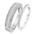 Photo of Marlow 3/8 ct tw. Diamond His and Hers Matching Wedding Band Set 14K White Gold [WB809W]