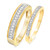 Photo of Splendor 3/8 ct tw. Diamond His and Hers Matching Wedding Band Set 10K Yellow Gold [WB813Y]