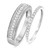 Photo of Cammi 1/2 ct tw. Diamond His and Hers Matching Wedding Band Set 14K White Gold [WB816W]