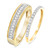 Photo of Cammi 1/2 ct tw. Diamond His and Hers Matching Wedding Band Set 14K Yellow Gold [WB816Y]