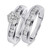 Photo of Encina 5/8 ct tw. Round Diamond Bridal Ring Set 14K White Gold [BR501W-C000]