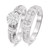 Photo of Bexley 3/4 ct tw. Round Diamond Bridal Ring Set 10K White Gold [BR503W-C000]