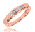 Photo of Willow 3/8 ct tw. Round Diamond Bridal Ring Set 14K Rose Gold [BT504RL]