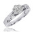Photo of Willow 3/8 ct tw. Round Diamond Bridal Ring Set 10K White Gold [BT504WE-C000]