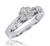 Photo of Willow 3/8 ct tw. Round Diamond Bridal Ring Set 14K White Gold [BT504WE-C000]