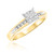 Photo of Farrah 1/3 ct tw. Princess Diamond Engagement Ring 14K Yellow Gold [BT513YE-C000]