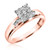 Photo of Boundless 3/8 ct tw. Princess Diamond Engagement Ring 10K Rose Gold [BT518RE-C000]