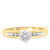 Photo of Gaia 1/5 ct tw. Round Diamond Bridal Ring Set 10K Yellow Gold [BT506YE-C000]