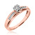 Photo of Effete 1/8 ct tw. Round Diamond Engagement Ring 14K Rose Gold [BT521RE-C000]