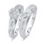 Photo of Neveah 1/3 ct tw. Round Diamond Bridal Ring Set 14K White Gold [BR507W-C000]