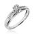 Photo of Effete 1/8 ct tw. Round Diamond Engagement Ring 10K White Gold [BT521WE-C000]