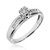 Photo of Effete 1/8 ct tw. Round Diamond Engagement Ring 14K White Gold [BT521WE-C000]