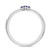 Photo of Abilia 1/6 Carat T.W. Sapphire and Diamond Ladies Wedding Band  10K White Gold [BT877WL]