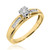 Photo of Effete 1/8 ct tw. Round Diamond Engagement Ring 14K Yellow Gold [BT521YE-C000]