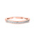 Photo of Camille 1/4 ct tw. Diamond His and Hers Matching Wedding Band Set 10K Rose Gold [BT850RL]