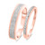 Photo of Camille 1/4 ct tw. Diamond His and Hers Matching Wedding Band Set 14K Rose Gold [WB850R]