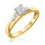 Photo of Amor 1/5 ct tw. Princess Diamond Engagement Ring 14K Yellow Gold [BT522YE-C000]