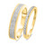 Photo of Camille 1/4 ct tw. Diamond His and Hers Matching Wedding Band Set 10K Yellow Gold [WB850Y]