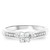 Photo of Princess Oshun 1/4 ct tw. Princess Diamond Engagement Ring 10K White Gold [BT529WE-C000]