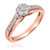 Photo of Oshun 1/4 ct tw. Round Diamond Engagement Ring 10K Rose Gold [BT530RE-C000]