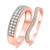 Photo of Alejo 5/8 ct tw. Diamond His and Hers Matching Wedding Band Set 14K Rose Gold [WB856R]