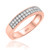 Photo of Alejo 5/8 ct tw. Diamond His and Hers Matching Wedding Band Set 14K Rose Gold [BT856RM]
