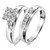Photo of Boundless 1/2 ct tw. Princess Diamond Bridal Ring Set 14K White Gold [BR518W-C000]