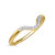 Photo of Holly 1/10 CT. T.W. Diamond Ladies Wedding Band  14K Yellow Gold [BT892YL]