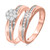 Photo of Adalyn 1/3 ct tw. Round Diamond Bridal Ring Set 10K Rose Gold [BR519R-C000]