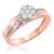 Photo of Adalyn 1/3 ct tw. Round Diamond Bridal Ring Set 10K Rose Gold [BT519RE-C000]
