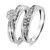Photo of Adalyn 1/3 ct tw. Round Diamond Bridal Ring Set 14K White Gold [BR519W-C000]