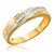 Photo of Adalyn 1/3 ct tw. Round Diamond Bridal Ring Set 14K Yellow Gold [BT519YL]