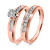 Photo of Effete 1/5 ct tw. Round Diamond Bridal Ring Set 10K Rose Gold [BR521R-C000]