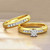 Photo of Effete 1/5 ct tw. Round Diamond Bridal Ring Set 10K White Gold [BR521W-C000]