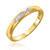 Photo of Amor 1/3 ct tw. Princess Diamond Bridal Ring Set 10K Yellow Gold [BT522YL]