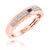 Photo of Lyra 1/3 ct tw. Diamond His and Hers Matching Wedding Band Set 14K Rose Gold [BT863RM]