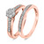 Photo of Oshun 1/3 ct tw. Round Diamond Bridal Ring Set 14K Rose Gold [BR530R-C000]