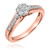 Photo of Oshun 1/3 ct tw. Round Diamond Bridal Ring Set 14K Rose Gold [BT530RE-C000]