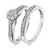 Photo of Oshun 1/3 ct tw. Round Diamond Bridal Ring Set 10K White Gold [BR530W-C000]