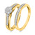 Photo of Oshun 1/3 ct tw. Round Diamond Bridal Ring Set 14K Yellow Gold [BR530Y-C000]